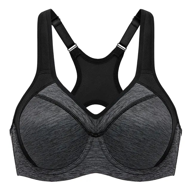 SYROKAN Sports Bra Women Push Up Full Support High Impact Racerback Lightly Lined Underwire 2023 New Undrwear Bras Shockproof