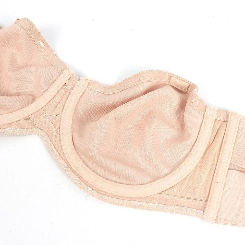 Women's Strapless Minimizer Bras for Big Bust