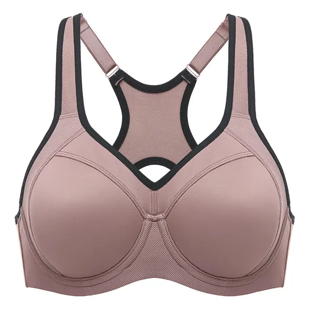 SYROKAN Sports Bra Women Push Up Full Support High Impact Racerback Lightly Lined Underwire 2023 New Undrwear Bras Shockproof