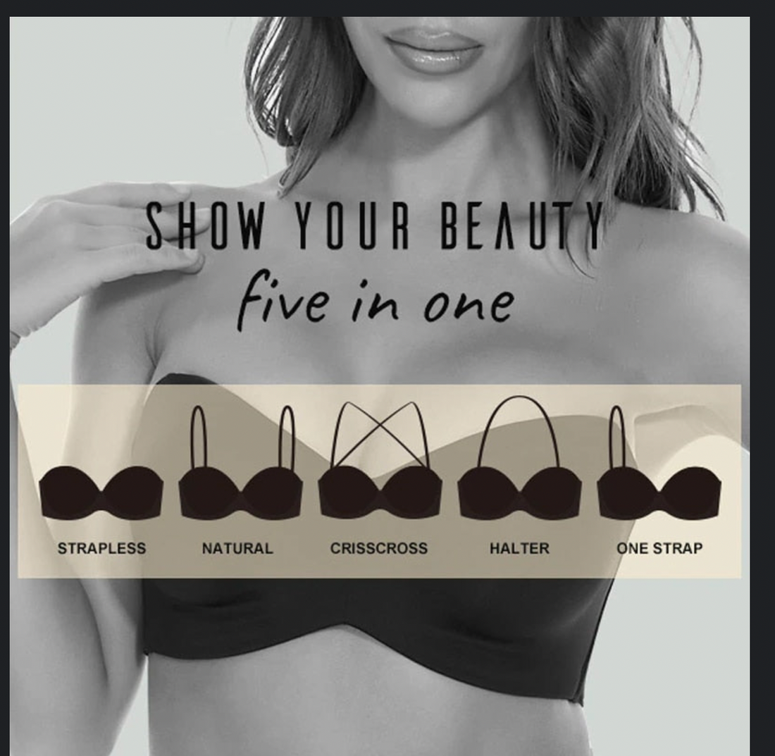 Full Support Strapless Bra for Big Breast Size