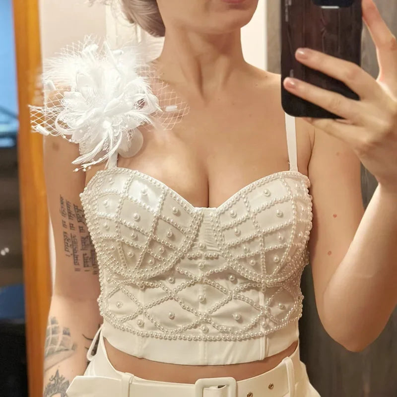 Full Beads Corset Top