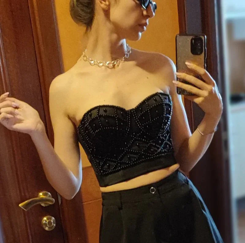 Full Beads Corset Top
