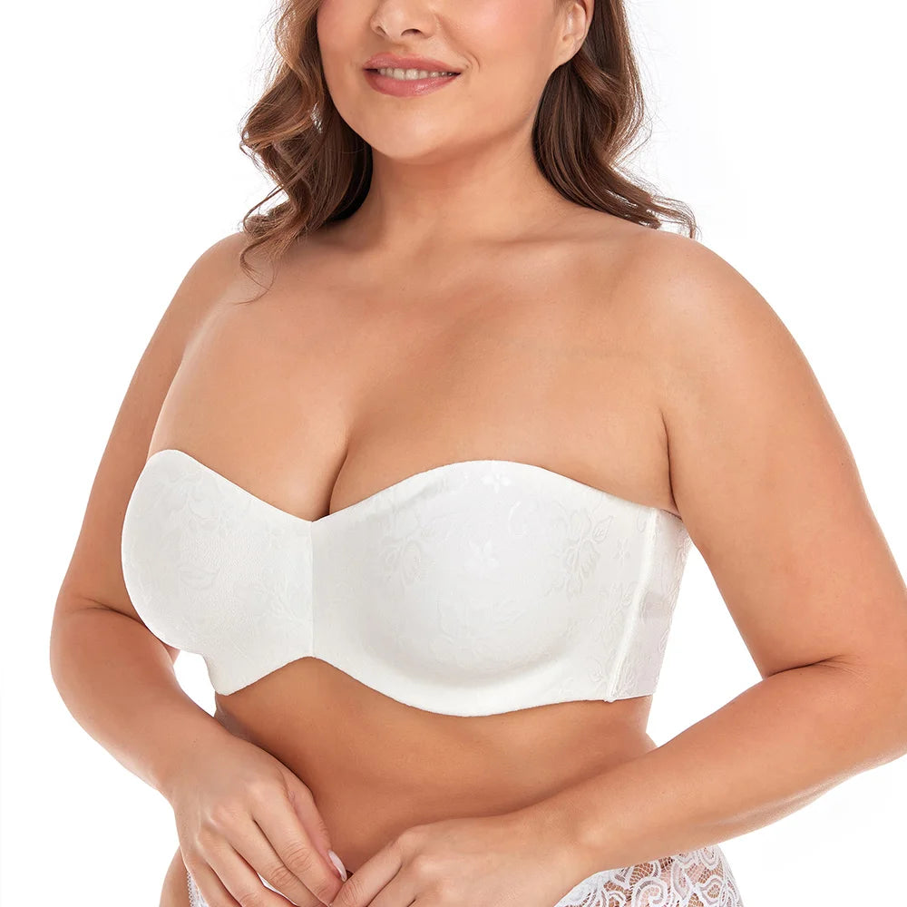 Women's Strapless Minimizer Bras for Big Bust