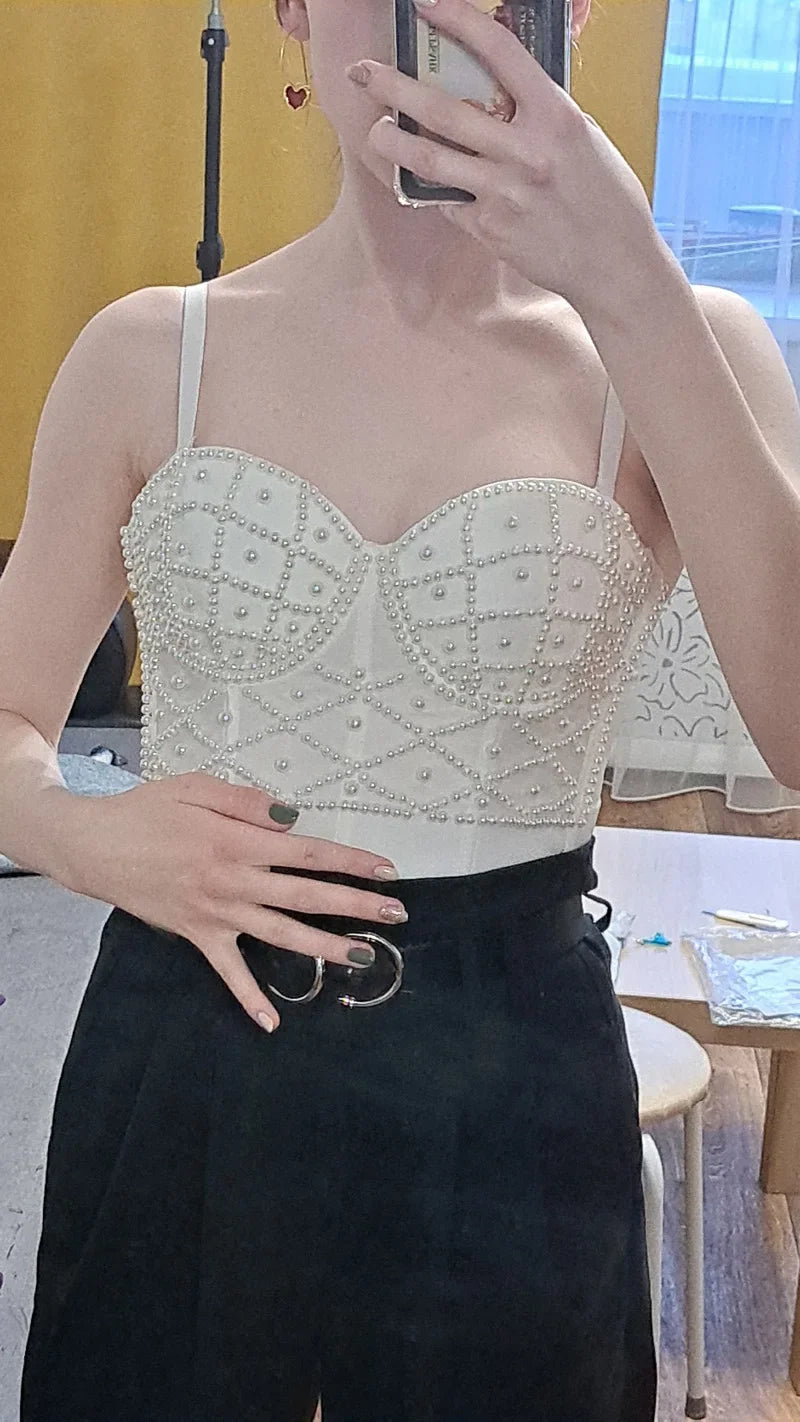 Full Beads Corset Top