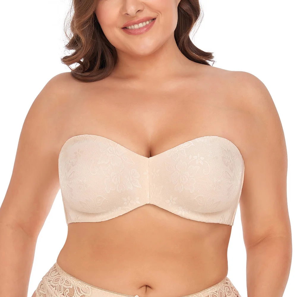 Women's  Strapless Minimizer Bras for Big Bust