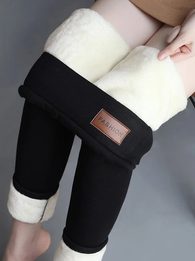 Women's  High Waist Winter Thermal  Leggings