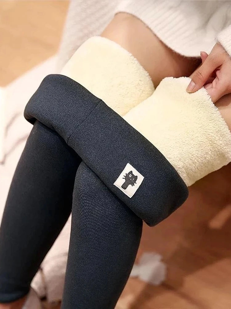 Winter Leggings Women Velvet Fleece Lined Slim High Waist Skinny Women Leggings Thermal Pants Warm Legging  Winter Clothes