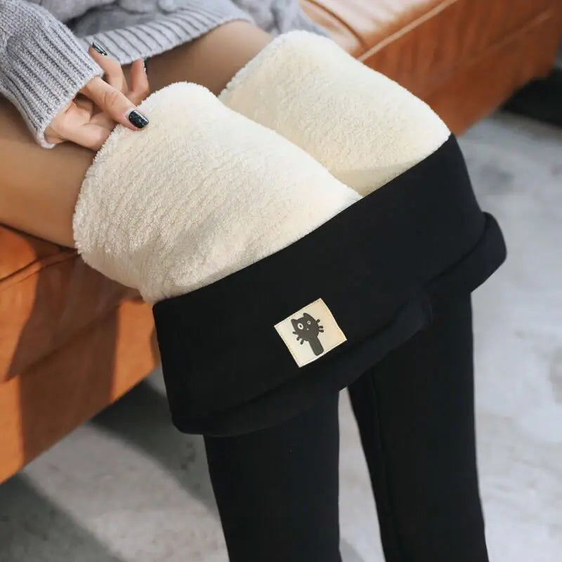 Women's  High Waist Winter Thermal  Leggings