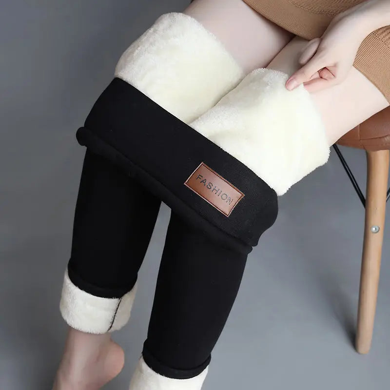 Women's  High Waist Winter Thermal  Leggings
