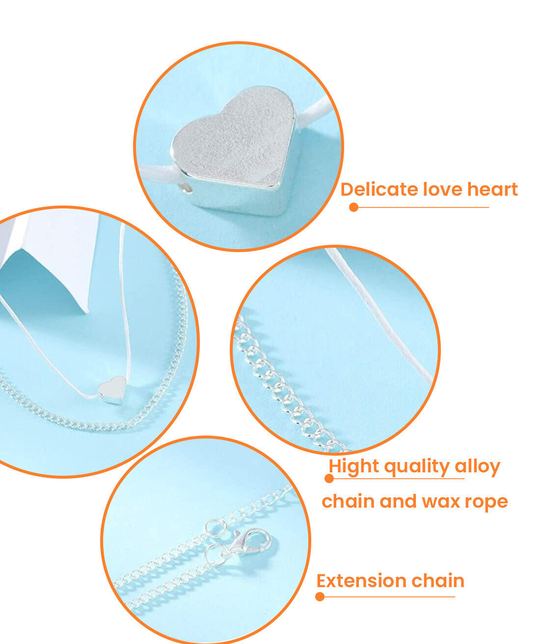 Love Heart Ankle Bracelet